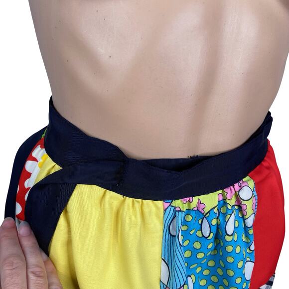 Vtg 60s Handmade Patchwork Hippie Cottagecore Psychedelic Wrap Maxi Skirt XS - Picture 10 of 11